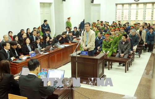 Hình ảnh Trịnh Xuân Thanh và đồng phạm nói lời nói sau cùng